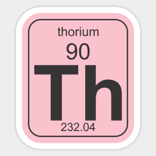 Thorium black Sticker